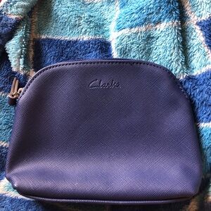 Clarks Women's Elegant Navy Cosmetic Case
